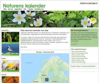 Naturenskalender.se(Vårtecken) Screenshot
