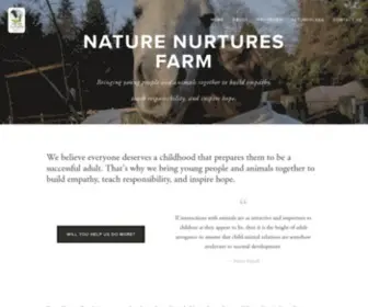 Naturenurturesfarm.org(Nature Nurtures Farm) Screenshot