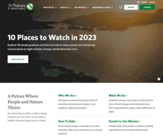 Nature.org(The Nature Conservancy) Screenshot