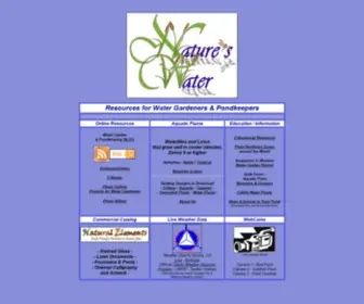 Natures-Water.com(Nature's Water) Screenshot