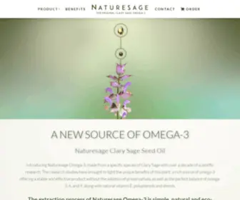 Naturesageomega3.com(Clary Sage seed Oil) Screenshot