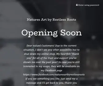 Naturesartbyrestlessroots.com(Natures Art by Restless Roots) Screenshot