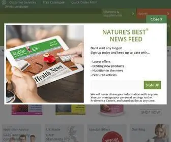 Naturesbest.co.uk(Natures Best) Screenshot