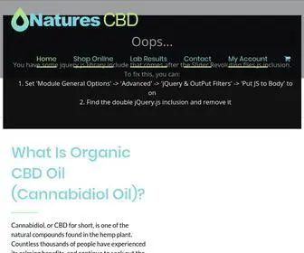 Naturescbd.ie(Organic CBD Oil) Screenshot