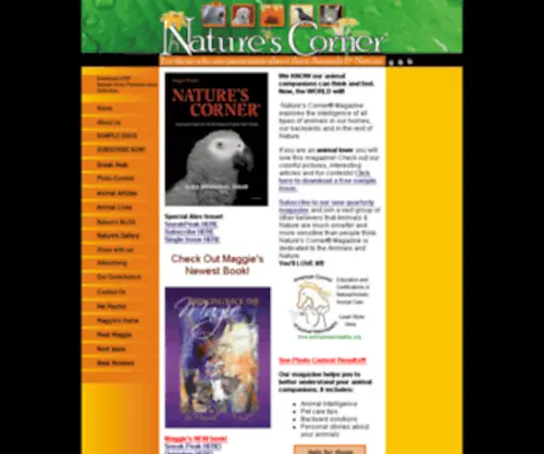 Naturescornermagazine.com(Natures Corner Magazine Website) Screenshot