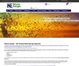 Naturesenergieshealth.com(Metaphysics & Alternative Medicine Products) Screenshot