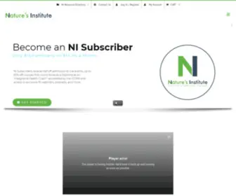 Naturesinstitute.com(Nature's Institute) Screenshot
