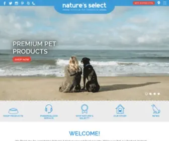 Naturesselectpetfood.com(Home ) Screenshot