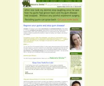 Naturessmile.com(Nature's Smile Treatment for Receding Gums) Screenshot