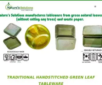 Naturessolutions.in(Natural Green leaf Disposables Packaging) Screenshot