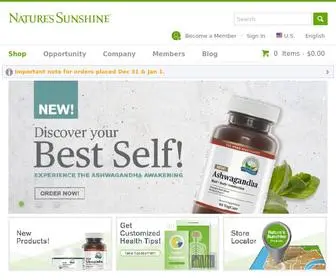Naturessunshine.com(The Healing Power of Nature) Screenshot