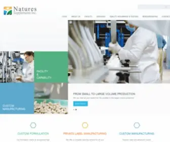 Naturessupplementsinc.com(Natures Supplements) Screenshot