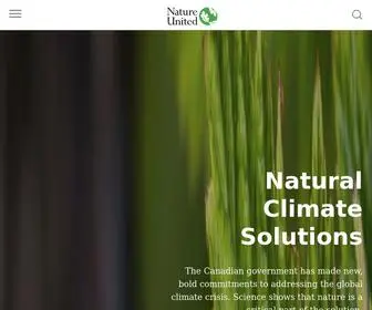 Natureunited.ca(We are the Canadian affiliate of the world's largest conservation organization. Our vision) Screenshot