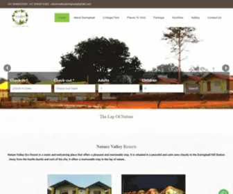 Naturevalleyresorts.com(Hotels in Daringbadi) Screenshot