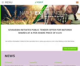 Naturex.com(Naturex, global leader in specialty plant-based natural ingredients) Screenshot