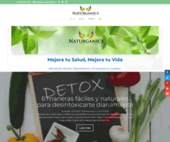 Naturganics.com(Cuidado Facial) Screenshot