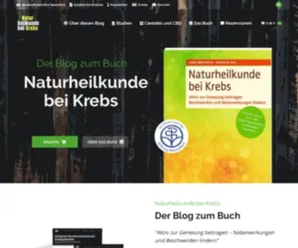 Naturheilkunde-Krebs.de(Unser Blog zum Buch "Naturheilkunde bei Krebs") Screenshot