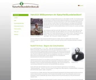 Naturheilkundelexikon.de(Willkommen im Naturheilkundelexikon) Screenshot