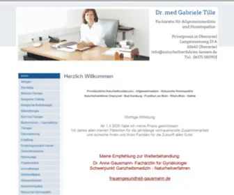 Naturheilverfahren-Hessen.de(In unserer Praxis für Naturheilverfahren und Präventivmedizin in Oberursel (Rhein) Screenshot