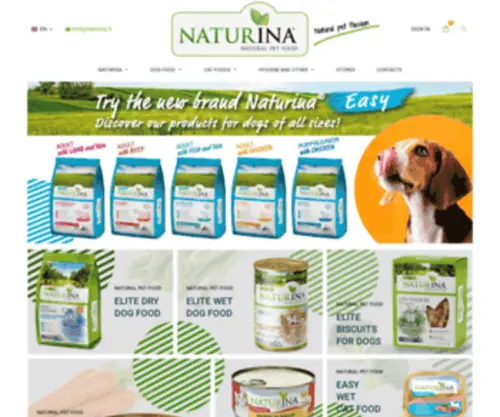 Naturina.it(Alimenti naturali per cani e gatti) Screenshot