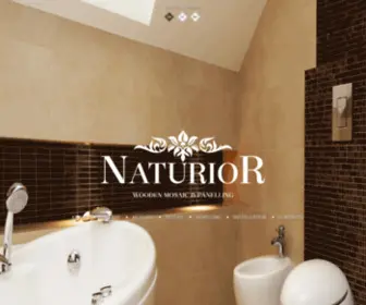 Naturior.com(Wooden mosaic tiles) Screenshot