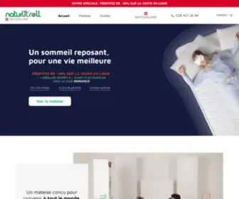 Naturlitroll.ch(Un matelas unique et convenant à 99% des dormeurs) Screenshot