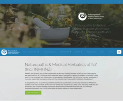 Naturopath.org.nz(Naturopaths & Medical Herbalists of NZ (Inc)) Screenshot