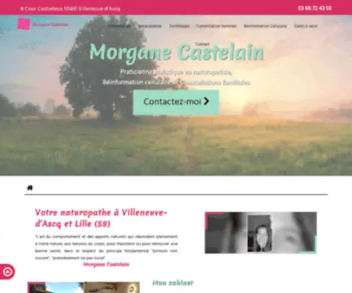 Naturopathe-Lille-Castelain.fr(Morgane Castelain Naturopathe Lille & Villeneuve) Screenshot