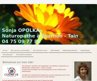 Naturopathe-Tournon-Tain.fr(Sonja OPOLKA) Screenshot