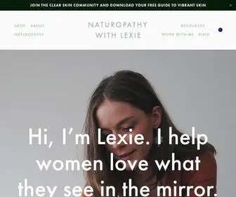 Naturopathywithlexie.com(Lexie McPhee) Screenshot