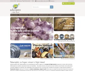 Naturosphere.com(Boutique en ligne sur le concept de l'objet naturel) Screenshot