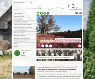 Naturpark-Lueneburger-Heide.de(Hünengräber) Screenshot