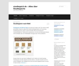 Naturtextilien.org(Sisalteppiche kaufen) Screenshot