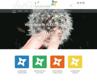 Naturvation.eu(NATure-based URban innoVATION) Screenshot