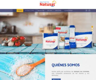 Natusal.com.co(Sal Marina Natusal) Screenshot