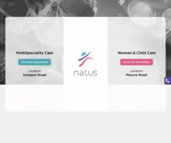 Natushospitals.com(Natus Hospital) Screenshot