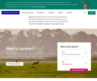 Natuurmonumenten.nl(Beweging van mensen met hart voor natuur) Screenshot