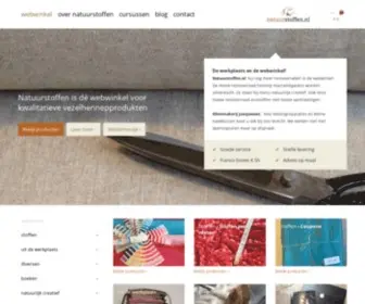 Natuurstoffen.nl(Natuurstoffen is dé webwinkel voor kwalitatieve vezelhennepprodukten) Screenshot