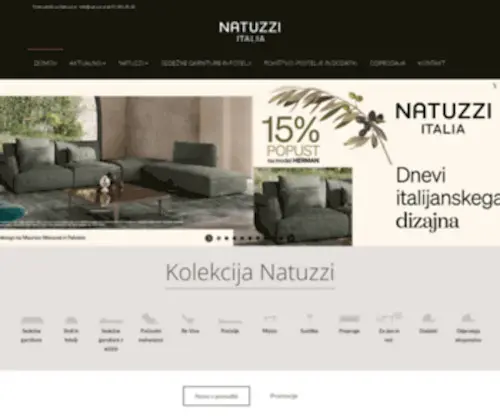 Natuzzi.si(Natuzzi Slovenija) Screenshot