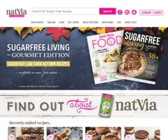 Natvia.com(100% Natural Sweetener Stevia Sweetener) Screenshot