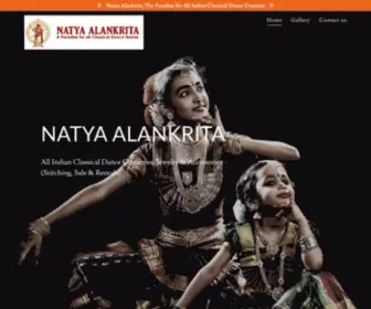 Natyaalankrita.com(Alankrita) Screenshot