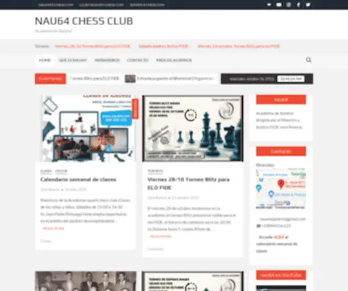 Nau64.com(Nau64 chess club) Screenshot