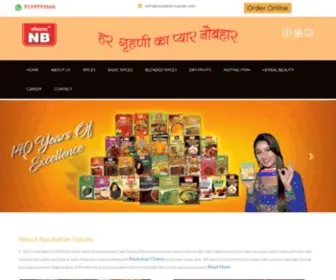 Naubaharmasale.com(Naubahar Masale) Screenshot