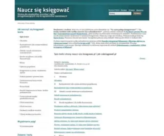 Naucz-Sie-Ksiegowac.pl(Spis treści strony i) Screenshot