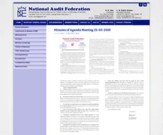 Nauditf.org(National Audit Federation) Screenshot