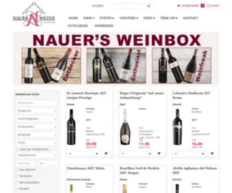 Nauer-Weine.ch(Gebrüder Nauer AG) Screenshot