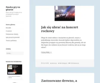 Nauka-GRY-NA-Gitarze.pl(Nauka gry na gitarze) Screenshot