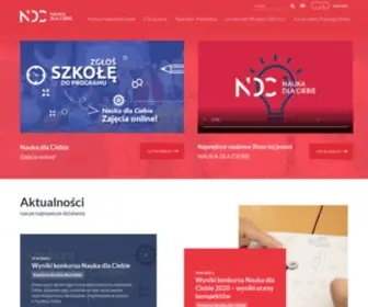 Naukadlaciebie.gov.pl(Nauka Dla Ciebie) Screenshot