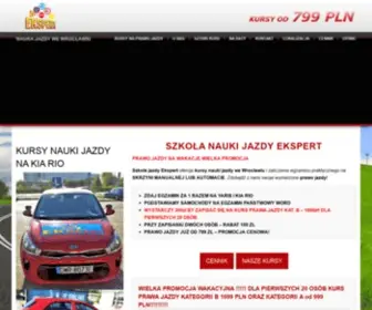 Naukajazdyekspert.pl(Szkoła jazdy wrocław) Screenshot