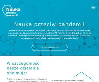 Naukaprzeciwpandemii.pl(Nauka Przeciw Pandemii) Screenshot